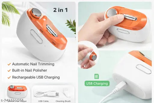 2 in 1 automatic electric nail clipper
